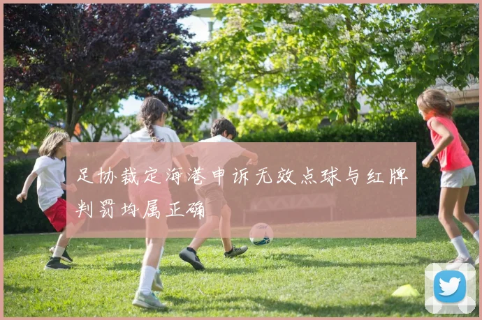 足协裁定海港申诉无效点球与红牌判罚均属正确